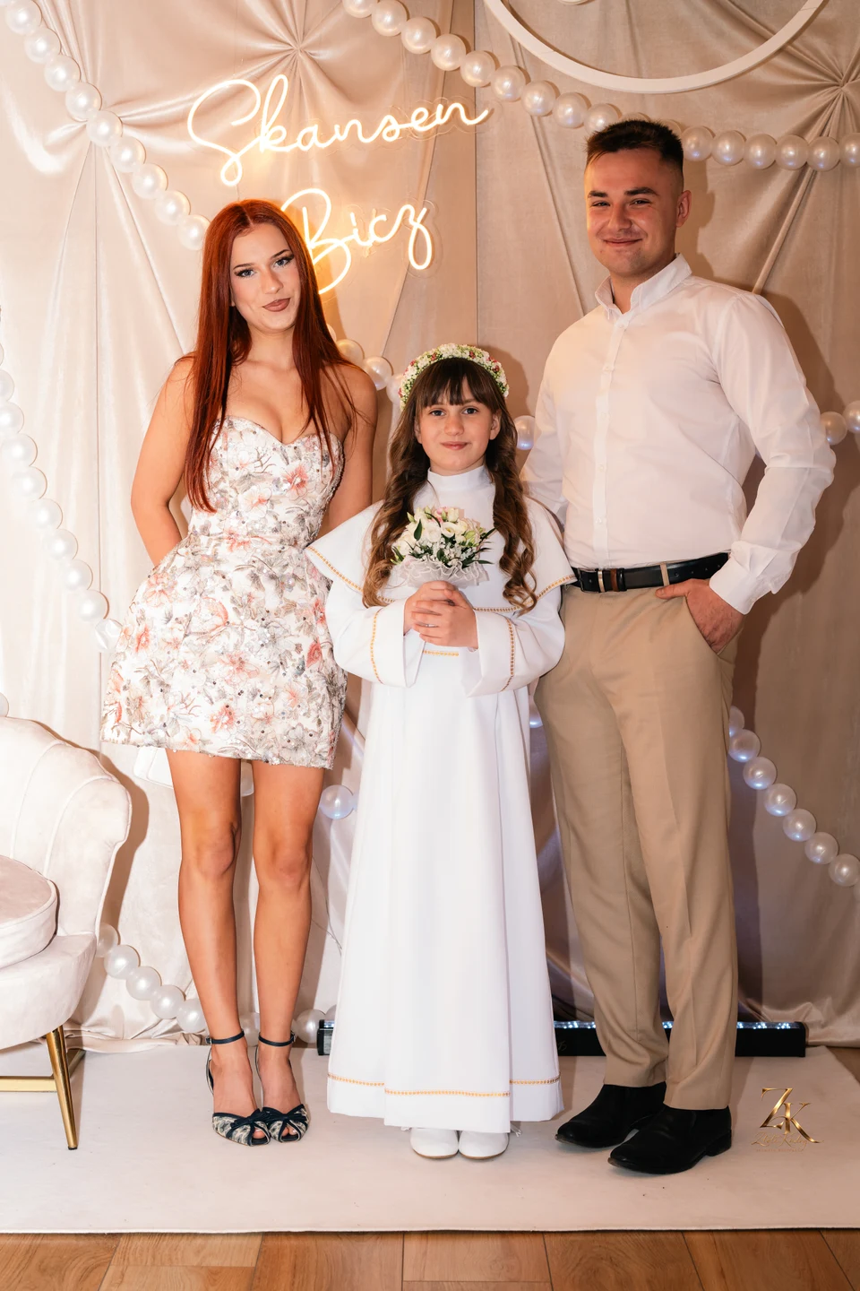 Wspólna fotografia Antosi i bliskich — Komunia Antosi