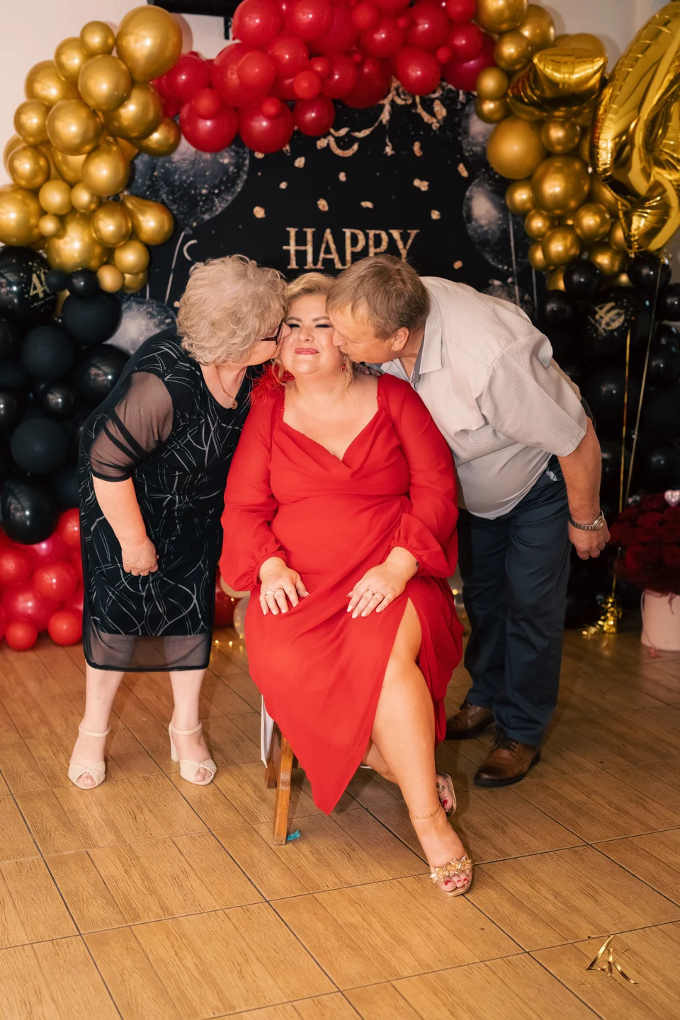 Wspólna fotografia z jubilatką — Urodziny Wioletty